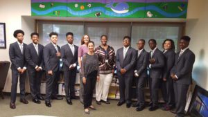 my brother's keeper participants wore new suits to meet with the superintendent and business administrator