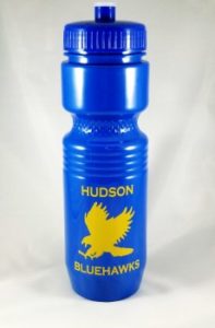 Hudson Bluehawks water bottle