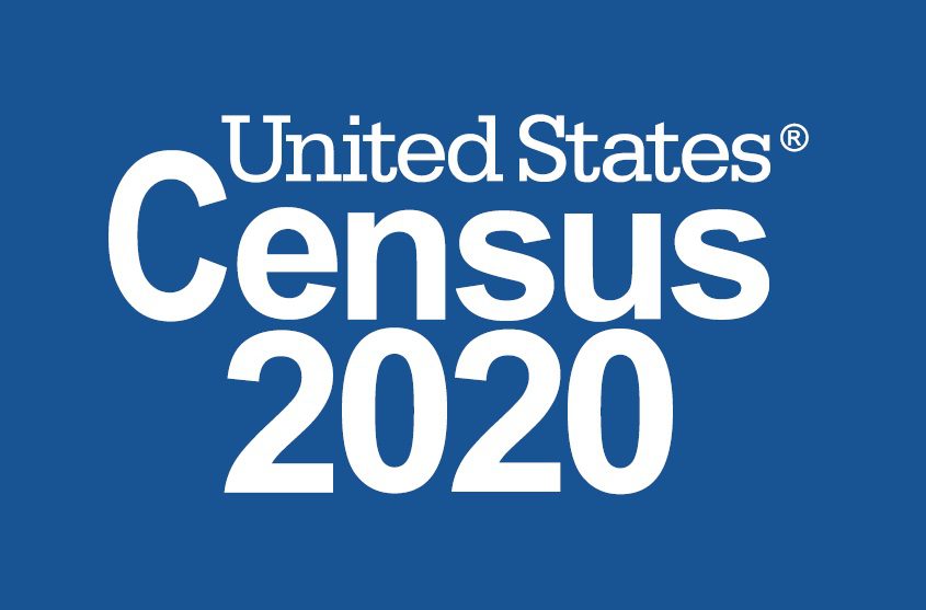 United States Census 2020 logo blue