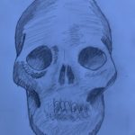 Tonal Skull Drawing by Yahir V. (8th grade)