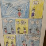 student comic about how they show respect