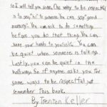 elementary student's essay about showing respect