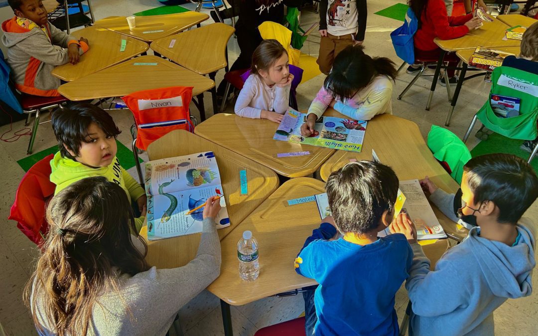 Valentine’s Day Project and Buddy Reading for K and 5th Grade