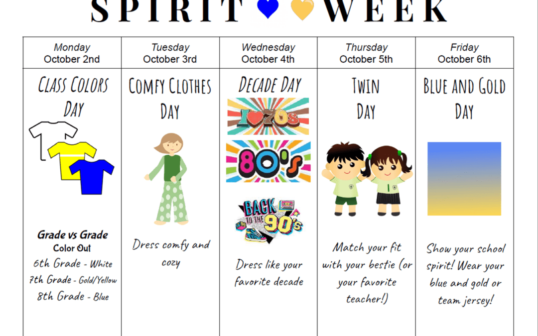 JHS Spirit Week 10/2-6
