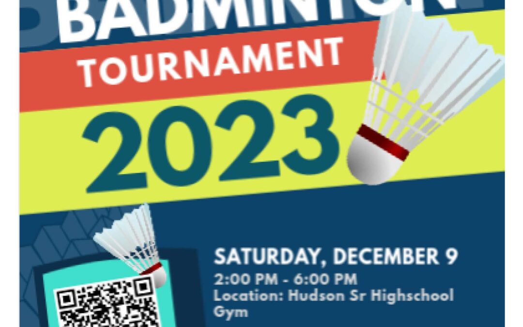 Varsity Club Hosting 2023 Badminton Tournament 12/9/23