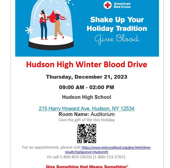 American Red Cross Blood Drive 12/21/23