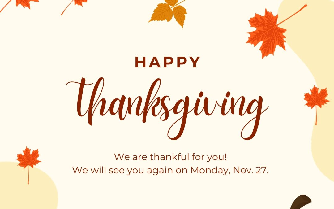 Happy Thanksgiving from the Hudson CSD!