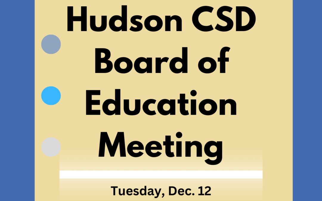 Reminder: Watch Board of Education Meetings Online Starting 12/12