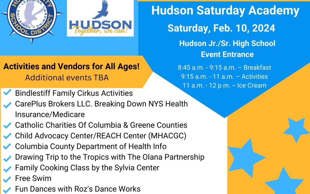 Hudson Saturday Academy is BACK Feb. 10, 2024