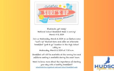 “Surf’s Up” Themed Breakfast at Hudson SHS on March 6, 2024