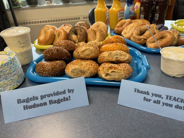 Hudson JHS PTO Hosts Breakfast for Teachers Appreciation Week