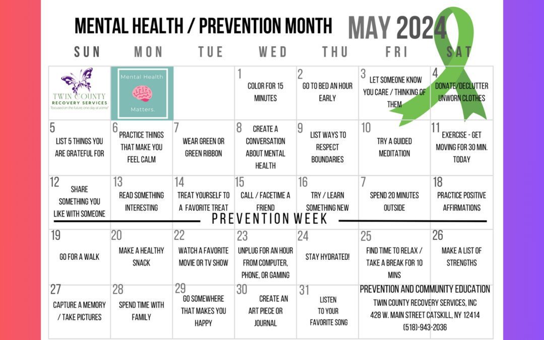 Mental Health/Prevention Month (May 2024)