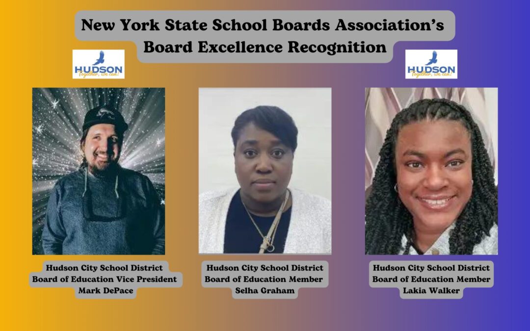 Three Hudson CSD Board of Education Members Honored