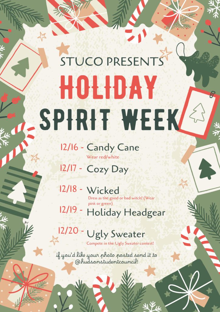 sachin and babi light blue dress Christmas Spirit Week Flyer Template main image 0