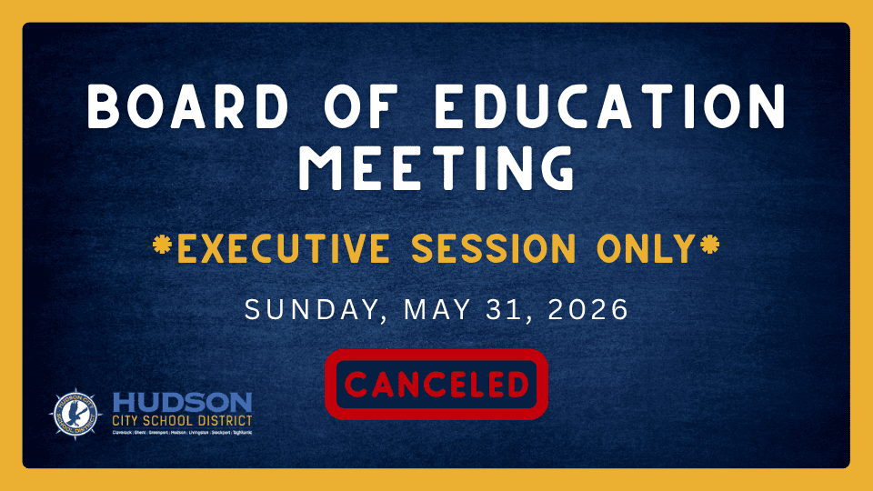 Board of Education Meeting (Executive Session) – Canceled