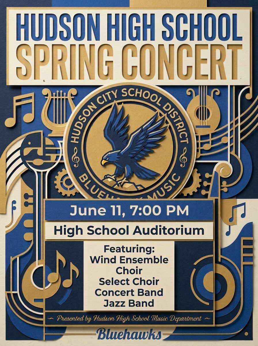 Spring Concert - Hudson High School (June 11 at 7pm)