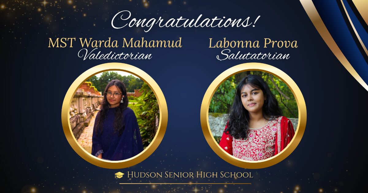 Valedictorian and Salutatorian - Hudson