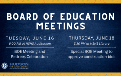 Board of Education Meetings – June 2026