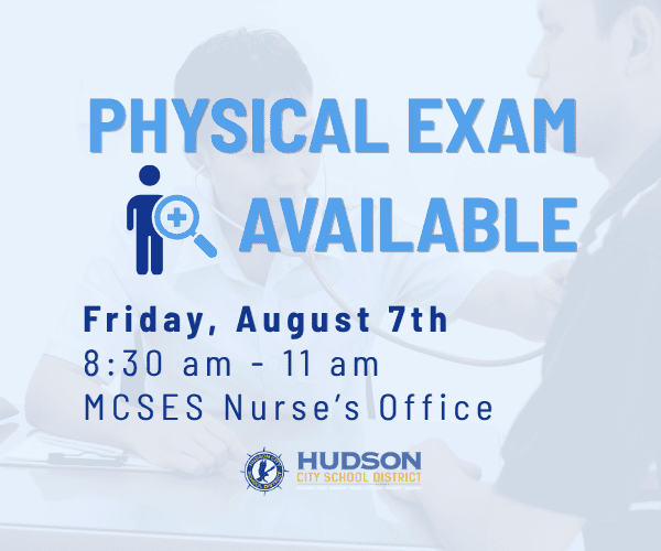 Physical Exam Available for Fall Sports/Working Papers